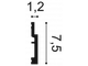 Плинтус SX187 HIGH LINE - 7,5*1,2*200см