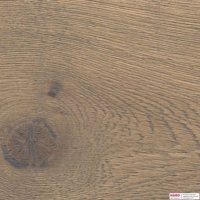 Паркетная доска Haro Дуб Табако Серый Глубокий Браш 541170 1-пол масло