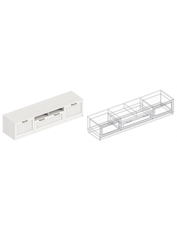 Тумба под ТВ «Александрия» ГА-07