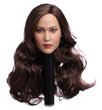 Дженнифер Лоуренс - Женская голова (скульпт)  1/6 female head sculpture in Europe and America, curly hair (GC003 B) - GACTOYS