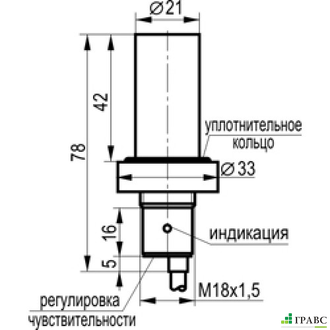 Емкостный датчик уровня CSN E53A5-31P-10-LZ-H