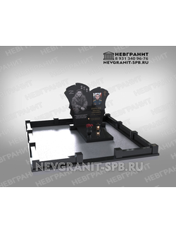 Памятник военному на могилу мужчине эксклюзивный 393