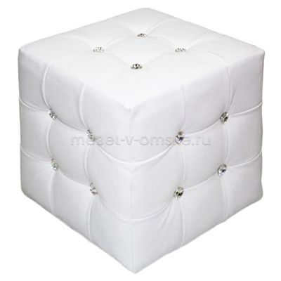 ВК940 Пуф Леонардо со стразами. Размер: 420х425х420