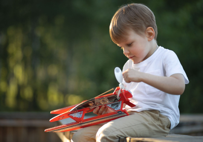 Резиномоторная модель аэроскутера Торнадо 2.0 в готовом виде.