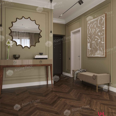 SPC ламинат Alpine Floor Chevron Дуб Мокка ECO 18-12 MC 43 класс толщина 5.0 мм с фаской замковый 1.
