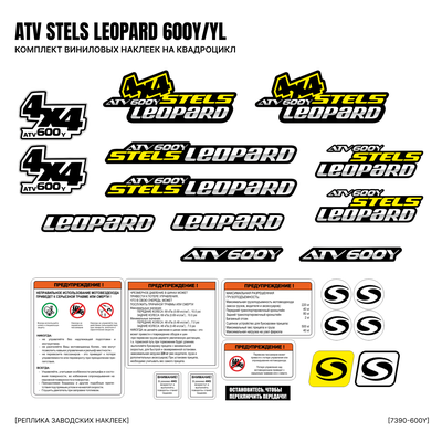 Комплект наклеек Stels Guepard таблички гепадр