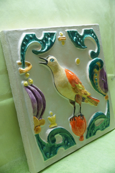 Соловей свободы (фасадный изразец)