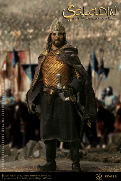 Саладин, Салах ад-Дин ("Царствие Небесное") - Коллекционная ФИГУРКА 1/6 "Nothing, Everything” Saladin Fine copper handmade armor (EX035) - POPTOYS