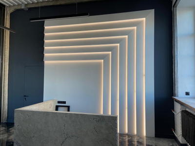 Световая 3D панель "Lines" (г. Кострома, вид 2)