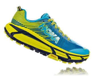 Кроссовки женские HOKA W EVO MAFATE 2 1105592 Cyan/Citrus 1123157-CCTRS (Размеры: US9 - 26cm)