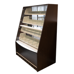 Витрина из ЛДСП и стекла для оформления интерьера магазина