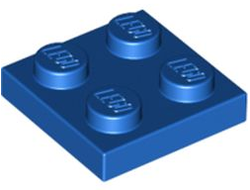 Plate 2 x 2, Blue (3022 / 302223 / 4613973)