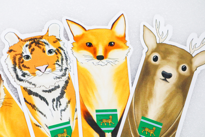 Набор сувенирных книжных закладок «Животные Еврейской автономной области»