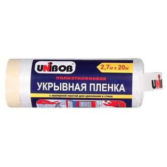 Пленка защитная HOWARD , укрывная + мал. клейкая лента MASKING FILM  2.7м х 20м