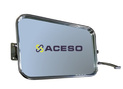 Зеркало поворотное для инвалидов антивандальное с ручкой 600*400 мм