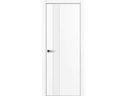 Межкомнатная дверь Платинум 5 белая стекло lacobel