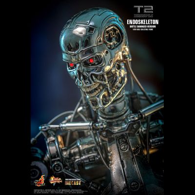 ПРЕДЗАКАЗ - Терминатор-эндоскелет (Terminator 2: Judgment Day) - Коллекционная фигурка 1/6 Endoskeleton (Battle Damaged Version) (MMS840D77) - Hot Toys ?ЦЕНА: 59800 РУБ.?
