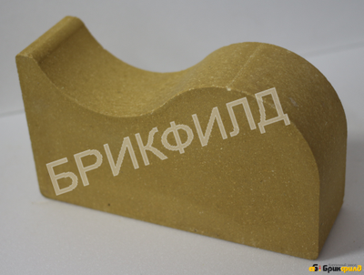 Кирпич облицовочный "Карниз малый". Желтый. Кирпичный завод Брик Филд