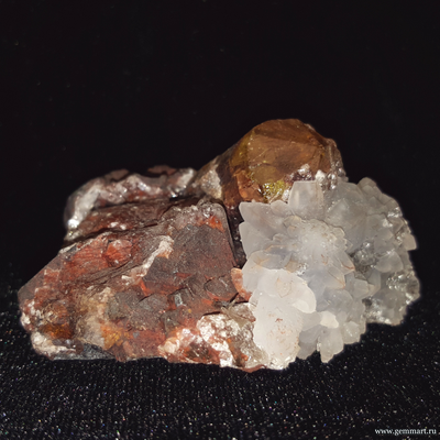 Апатит, гематит, халцедон. Мексика. 50*40*30мм