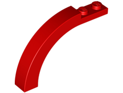 Arch 1 x 6 x 3 1/3 Curved Top, Red (6060 / 4116615 / 4226851 / 6000767 / 606021 / 6077811 / 6185958 / 6297822)
