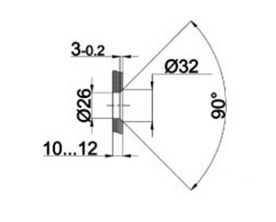 A502 Коннектор манет с зенковкой регулировка 8,5-10,5 мм