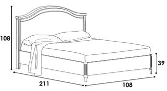 Кровать "Gendarme" Ricordi 90х200 см