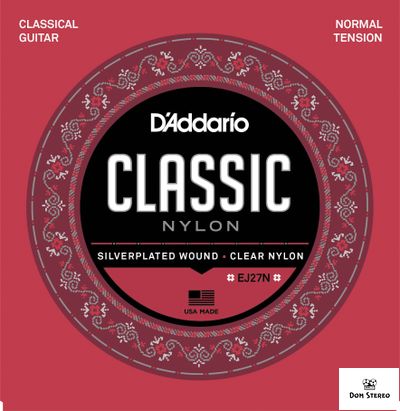 D'ADDARIO EJ27N STUDENT NYLON NORMAL TENSION струны для классической гитары, нейлоновые