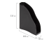 Лоток вертикальный для бумаг BRAUBERG "Cosmo" (260х85х315 мм), черный, 237006