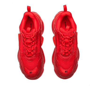 Balenciaga Triple S Clear Sole Sneaker Red