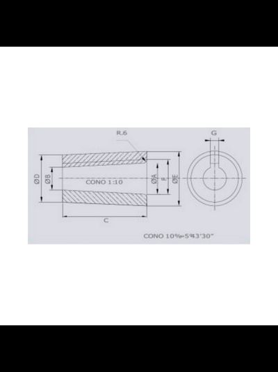 Гребной винт 3х-лопастной Eliche Radice E13 E13-15x11x25R 15" шаг 11 на вал 25мм правое вращение