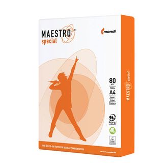 Бумага офисная MAESTRO SPECIAL, А4, 80 г/м2, 500 л., марка В, Mondi, белизна 162%