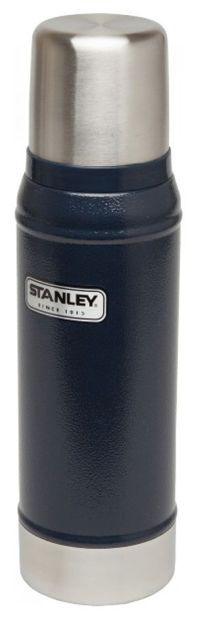 Термос STANLEY Classic, 0.75л, синий/ серебристый