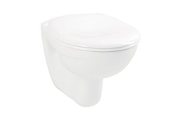 Комплект подвесного унитаза со скрытой системой смыва на 3/6 л VitrA Normus-1 :  стандартное сиденье с металлическими петлями, панель системы смыва с механическими кнопками, цвет белый (панель управления двойная), 9773B003-7201