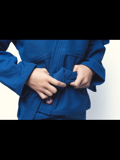 Куртка детская для самбо плетеная ВФС BRAVEGARD Junior синяя