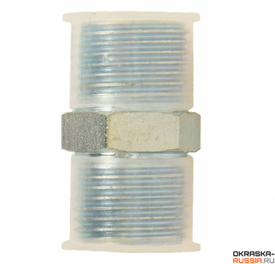 Переходник 3/8" на 3/8" (штуцер, адаптер, переходник) соединение для шлангов высокого давления