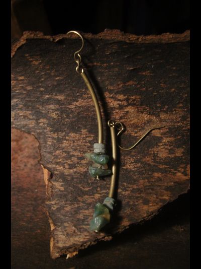 Благотворительность. Серьги "Геометрия осени"