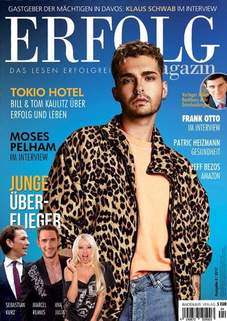ERFOLG Magazine № 4 2017 Bill Kaulitz, Tokio Hotel Cover Иностранные журналы о светской хронике