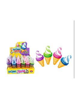 Карамель с кислой пудрой и татуировкой "Ice Cream Лолли" ассорти 5гр*30шт*12 блоков