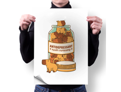 Плакат вертикальный Капибара, Kapibara-san №38