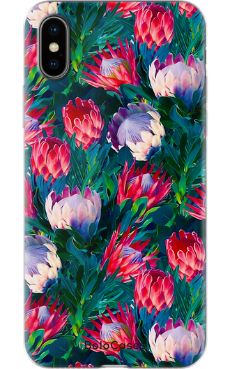 Чехол для Apple iPhone с цветочным дизайном тропические протеи