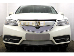 Защита радиатора Acura MDX III 2014- chrome низ PREMIUM