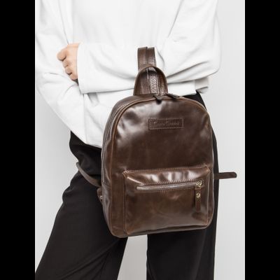 Женский кожаный рюкзак Anzolla brown (арт. 3040-02)