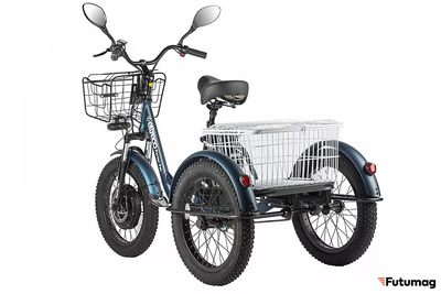 Трицикл Eltreco Porter Fat 500 UP! Темно-синий