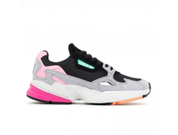 Adidas Falcon (серые с розовым/зеленым)
