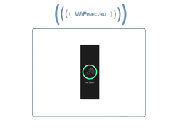 B70SL BLACK (Версия: 4015) - бесконтактная накладная кнопка с подсветкой