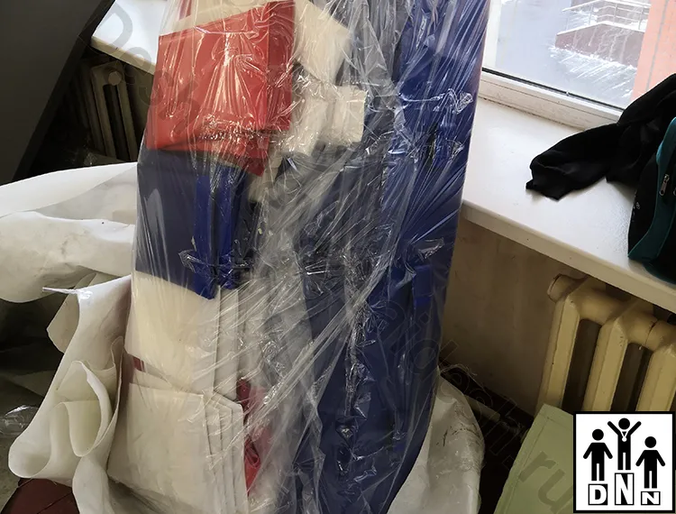 Монтаж ринга на помосте