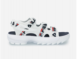 Сандалии FILA Disruptor Sandals белые с надписями