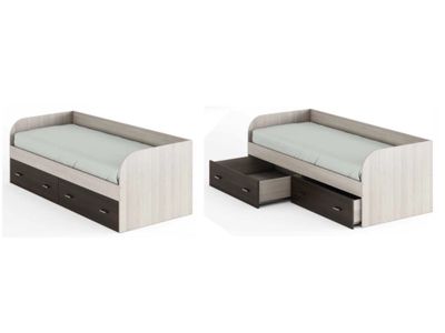 Кровать с ящиками "Ивушка"  (БР)