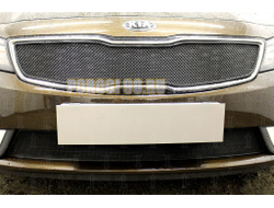 Защита радиатора KIA Cerato 2016-2018 black верх