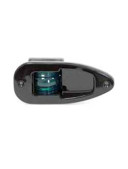 Огонь бортовой зеленый 138х63х50 мм черный корпус